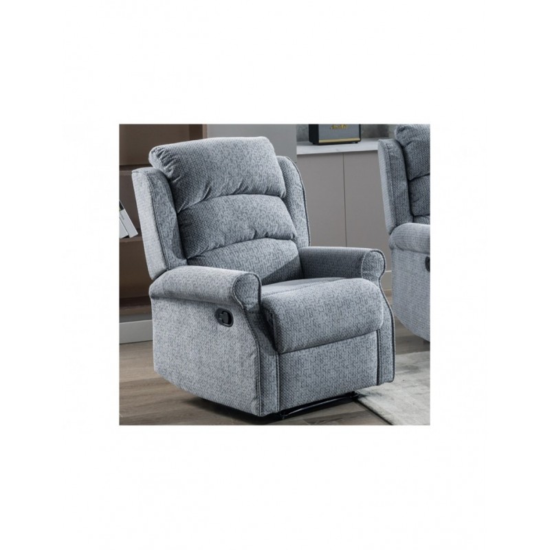 AM Windsor Manual Recliner Chair Steel Blue